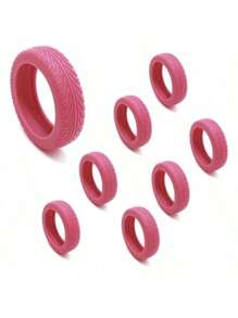 16/8 Peças Coberturas de Roda de Mala, Protetores de Roda de Mala, 1 Peça Protetores de Roda de Mala Portáteis, Coberturas de Roda de Mala de Silicone Coloridas para Conjuntos de Malas com 8 Rodas Giratórias, Capas de Roda Redutoras de Ruído para Cadeiras de Rodas de Escritório, Capas de Mala Anti-Abrasão e Anti-Ruído, Protetores de Mala, Itens Essenciais de Viagem de Férias, Acessórios de Viagem, Capas de Roda de Mala de Mão para a Maioria dos Conjuntos de Malas com Rodas.