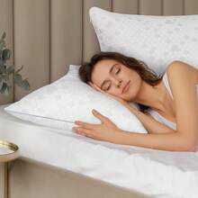 Bed Pillows For Sleeping 4 Pack,Queen Size Cooling Pillows Set Of 4,Top-End Microfiber Cover For Side Stomach Back Sleepers(Black) - Memory Pillow - View 7