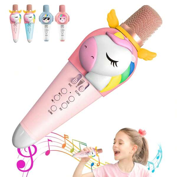 Youth Karaoke Microphone Machine, Portable Wireless Handheld Microphone, Music Toy Microphone, Boys And Girls' Birthday Toys, Valentine's Day Gifts, Easter, Festival Gifts