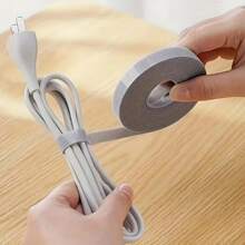 1pc Adjustable Length Organizing Strip – Versatile Cable Tie, Plant Securer & Household Helper – Tidy Up Cables, Plants & Home Scenarios