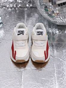 一双男女皆宜的春秋新款儿童鞋，防滑软底婴儿鞋，百搭时尚厚底运动鞋，轻便男女通用运动鞋 - 紅色 - 查看 3