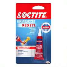 Loctite Threadlocker Red 271 - Permanent Thread Lock Glue For Nuts, Bolts, &Amp; Fasteners, High Strength Screw Glue To Prevent Loosening &Amp; Corrosion - 6 Ml, 1 Pack - 1 Pack - View 1