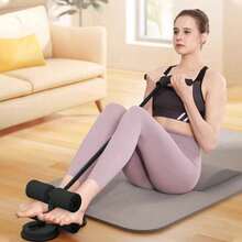 Sit-Ups Stand Bar Floor Reusable Nordic Hamstring Curl Strap Sit Up Exercise Equipment - Black - View 3