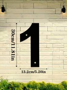 1pc 0-9 Free Combination Digital House Number, Metal Address House Number, Durable Home Address Number Plate, Wall Mounted Email Number, Home Decoration, Entrance Decoration, Garden Decoration, For Outdoor, Garage, Door, Email Decoration, Metal Wall Art, Halloween Thanksgiving Christmas, Decoration Gifts