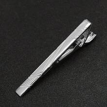 1 pieza Pinza de corbata formal plateada para hombre, barra de corbata de moda adecuada para corbata regular, corbata de boda, corbata de negocios, accesorio de moda para hombre - Plateado - Ver 11