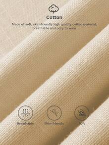 2025 Autumn Women's Understated Luxury Outfit: Inspired By Soft Pink - Sleeveless Cardigan Shirt And Wide-Leg Pants, Breathable Business Casual Linen Blend Fabric, Suitable For Holidays, Brunch, Office Style, Cruise Vacations, And An Ideal Choice For Teachers - Apricot - View 6