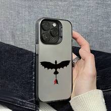 Simple Flying Dragon Sky Pattern High Quality Anti-Fouling And Shockproof Mobile Phone Case For IPhone 14Plus/ 14Pro/ 14ProMax, 13/ 13Pro/ 13ProMax, 12/ 12Pro/ 16/ 16Pro/ 16ProMax/ 16Plus, 15/ 15Plus/ 15Pro/ 15ProMax, 14/ 12ProMax, 11/ 11Pro/ 11Proamx, 7/ 8plus, XR/ Xs/ XsMax - Black - View 5