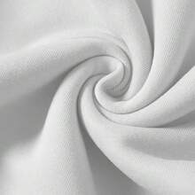 Moletom Gola Careca Estampa Quem Crê Em Mim Possui Vida Eterna 061 Blusa de Frio Unissex Agasalho Quentinho Flanelado - Branco - Visão 3