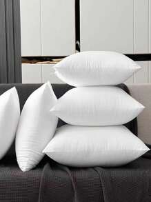 1pc Highly Comfortable & Ultra Soft Square Throw Pillow - Ergonomic Neck & Back Support, Plush & Luxurious Feather-Fill, Ideal For Bedroom, Living Room, Hotels - Single, High Elasticity, Luxurious