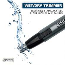 Wahl Micro Groomsman Battery Personal Trimmer For Hygienic Grooming With Rinseable, Interchangeable Heads For Eyebrows, Neckline, Nose, Ears, & Other Detailing - 05640-600 - 1 - Xem 5