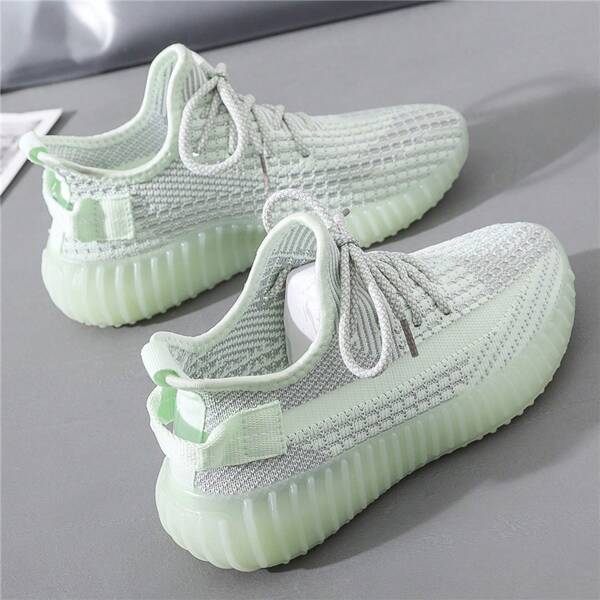 Frühling fliegende Mesh-Schuhe Kokosnuss Damenschuhe Sommer atmungsaktive Freizeitschuhe Sportschuhe Allgleiches Papa Mode Schuhe