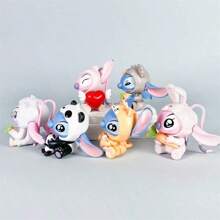 Disney Caja ciega de la serie de fiestas de animales de Disney Lilo y Stitch - Figuras coleccionables de misterio, juguetes exquisitos y regalos decorativos, figuras sorpresa únicas con detalles y accesorios intrincados (estilos aleatorios)