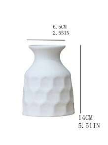 1 pieza Jarrón de plástico con forma de calabaza blanca, decoración para el hogar