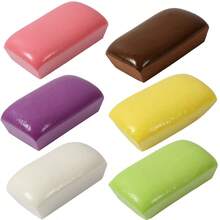 1Pc Toast Sliced Bread Squeeze Toy, Bread Shape Squish Toy, PU Sensory Fidget Toy, Stress Relief Tricky Fun Squeeze Toy For Adults, Gifts For Easter, Eid And Birthdays