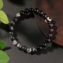 1buc Brățară Calmantă Anxietate pentru Femei Bărbați Stres Brățar cu mărgele din piatră naturală Get Well Soon Cadouri Brățară Coșuri cadou de simpatie Coșuri cadou de Ziua Recunoștinței Cadou de mulțumire