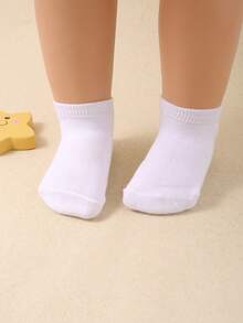 20双白色婴儿船袜，简约休闲，四季皆宜。男婴女婴均可穿着。婴儿袜、新生儿袜、幼儿袜、婴幼儿袜。 - 彩色 - 查看 8