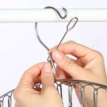 Stainless Steel Clothesline Clips Practical And Retractable Clothes Hanger For Underwear For Little Girls - Varal 26 Clips - View 2