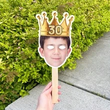 Photo Face Masks Birthday Party Decorations Personalised Fan Face Cutout Head On A Stick Cut Out Funny Face Mask,Personalized Big Head Cutout On A Stick Custom Face Cutout Party Decor Accessories Upload Photo Image For Birthday, Weddings - Multicolor - View 5