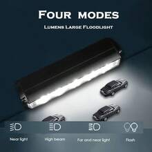 Waterproof High Power Super Bright Bicycle Headlight, Aluminum Alloy USB Charging Bicycle Headlight, Waterproof Flashlight, Equipped With Night Riding Strong Light Flashlight. Suitable For Mountain And Road Riding. - 黑色 - 查看 2