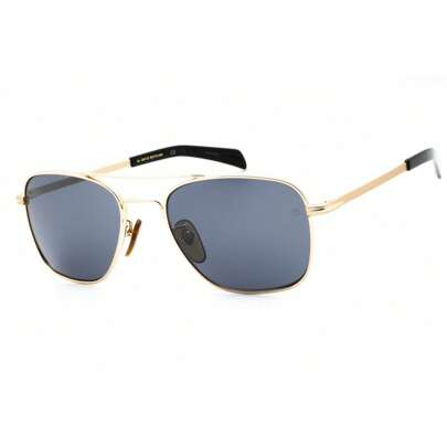 Mens Pilot Gold Sunglasses With Silver Sp Lens  DB 7019/S 0J5G T4