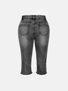 毛边直筒牛仔裤、磨边喇叭裤、时尚休闲轻洗做旧直筒牛仔裤、美国独立日骄傲节女式七分牛仔裤、度假装、教师装