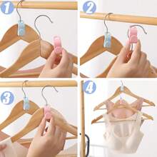 60PCS Clothes Hanger Connector Hooks Cascading Clothes Space Saving Organizer