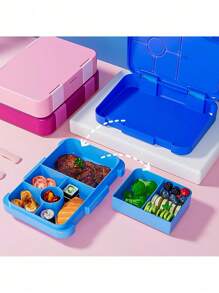 Yocity 1 pieza Fiambrera, Fiambrera dividida, Caja Bento desmontable, Caja de merienda robusta, para picnic, para cantina, organizadores y almacenamiento de cocina, accesorios de cocina - Caja Bento desmontable, adecuada para trabajo y viajes, útiles escolares