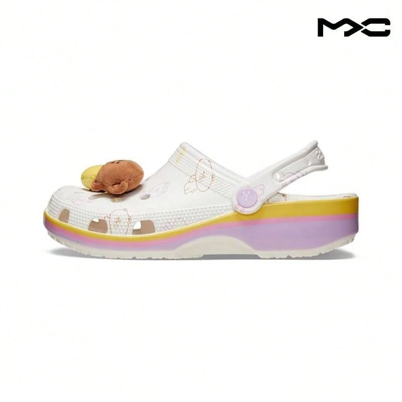 Line Friends X Crocs Classic Clog 'Brown & Friends' White Sneakers Men ...