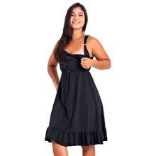Kit 2 Microfiber And Lace Nursing Nightgowns For Mom And Baby With Click Closure | 184 - Maroon - View 5