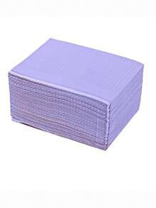 50pcs /Disposable Nail Art Table Towels 13"X18" - 3 Ply Waterproof Dental Bibs For Patients - Dentist Or Medical Tray Cover And Nail Table Cover Supplies