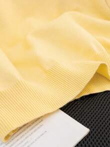 GIGOGOU Fashion Beading Women Autumn Winter Warm Sweater Casual Basic Long Sleeves Knit Top Fall Clothes Chic - Yellow - View 9