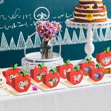 10/20个装苹果造型迷你红色苹果纸质礼品盒卡通创意礼品包装盒，适用于生日、节日派对回礼、礼品包装用品 - 紅色 - 查看 10