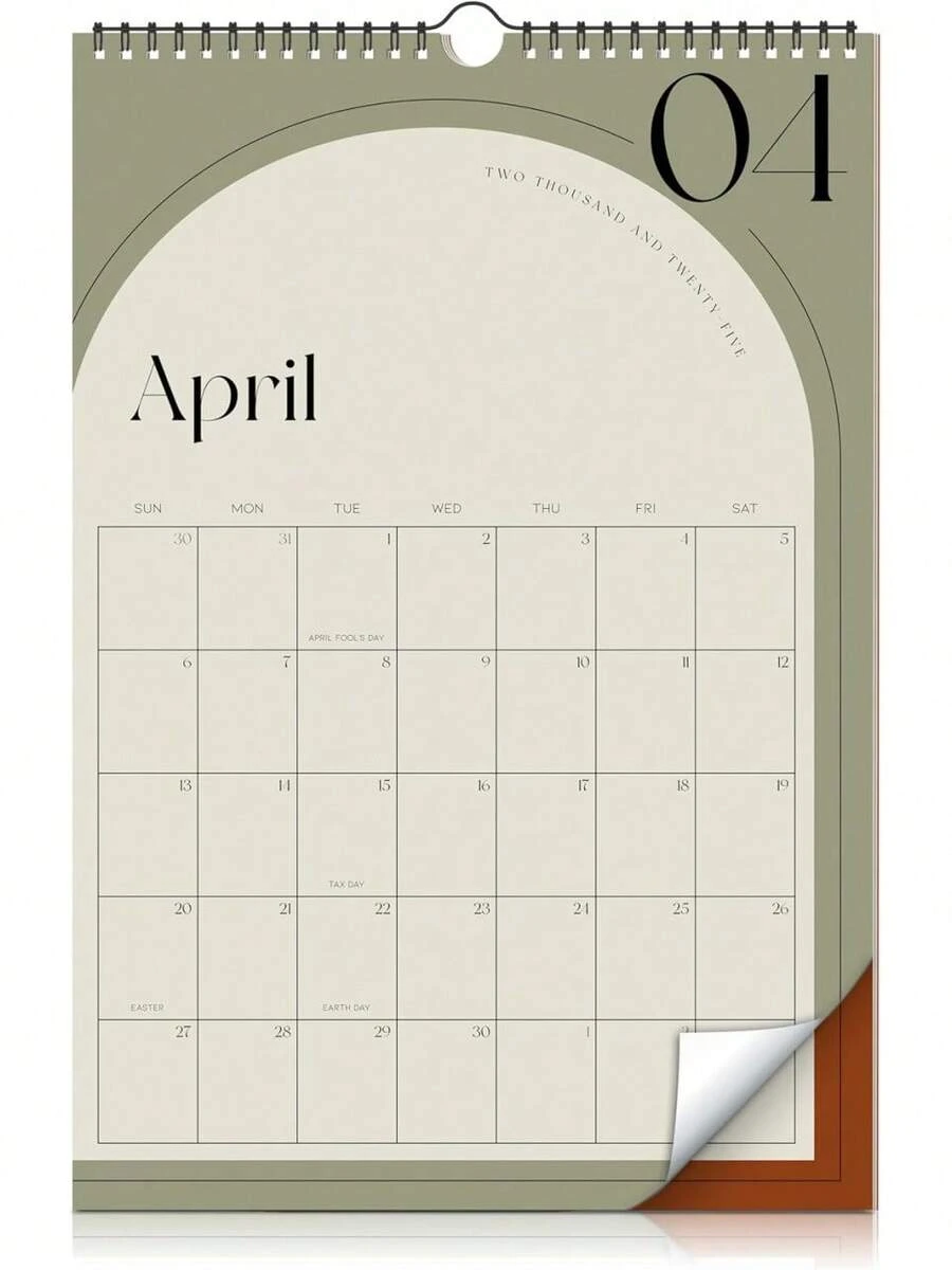 Teksome Wall Calendar 2025-2026 English Wall Calendar 2025-2026 | 18 Month Dangling Calendars With International Holidays For Home, School, Classroom - View #5