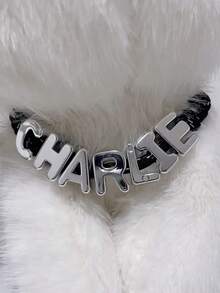 Personalisierte Hundehalsband-Kette - Verstellbarer Acryl-Buchstaben-Metall-geflochtener Seilhalfband, geeignet für kleine, mittlere und große Hunde - Anpassbares, strapazierfähiges und bequemes Hundehalband, Personalisiertes Hundehalband | Modisches Hundezubehör | Strapazierfähiges Haustierhalband, Personalisierter Hundekragen, perfektes Geschenk für Freunde, Valentinstag - Verschiedenfarbig - Übersicht 7