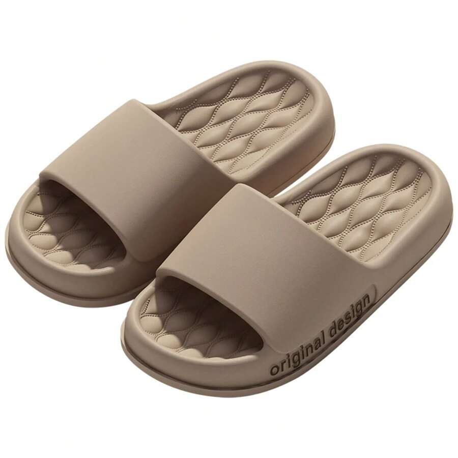 Zapatillas de Verano de Moda para Hombres, Nuevas Sandalias Nube con Suelas Suaves y Antideslizantes para Uso en Casa, Playa, Interior y Exterior - café - Ver 1