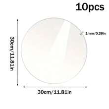 10pcs, Acrylic Round Table Mirror Trays For Weddings, Baby Showers, And Birthdays -10cm/15cm/20cm/25cm/30cm Circle Mirror Candle Plates For Home Table Centerpieces And Self-Adhesive Decorations Mirror Stickers Room Decor Home Decor Wall Decor Personalized Wall Stickers Mirror Wall Wall Mirror Mirror For Room Bathroom Decor Living Room Decor - Silver - View 14