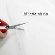 1pc Outdoor Breathable Transparent Thin Curtain, 280cm Wide, Large Size, Pole Pocket Design For Easy Installation, Durable Sunshade With Mosquito Net, Upgrade Backyard To Comfortable Insect-Free Relaxation Area, Suitable For Outdoor Patio/Vacation Home/Backyard/Porch/Gazebo/Pavilion, Insect-Proof Decor