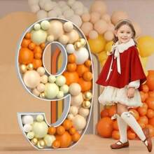 1pc 2.3ft Mosaic Number, Giant KT Board Number Letters, 0-9 Balloon Number Box,A-Z Balloon Frame, Pre-Cut Kit Giant Thick Foam Board Number Sign, Perfect For Parties/Birthdays/Events/Weddings/Anniversaries