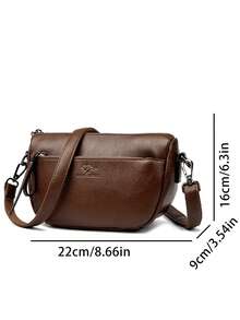 新款女士单肩包时尚大气斜挎包邮差包女式大容量妈妈包手提包软皮包