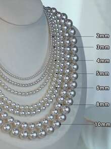 1 Pc Fashionable 925 Sterling Silver Shell Bead Beaded Bracelet Necklace With Classic Sweet Style Necklace Design For Daily Decoration N022 B015