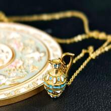 Retro Bottle Necklace Plated Pendant Bohemian Beach Necklace Vintage Neck Jewelry Women's Collarbone Chain Summer