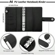 A Macaron Loose Leaf Notebook With Zipper Storage, Notebook, Savings Bill Storage Bag, Equipped With 6 Cash Envelopes, Used For Students To Store Stationery Such As Pens, Rulers, Home Storage Cards, Documents, Office Storage Receipts, School Supplies,Back To School