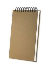 Artexus Artexus Spiral Sketch Book 5.5" * 8.5", 100 Sheets, 68 Lb, Smooth Paper For Pencil And Pen, Heavyweight Artist Pad, Kraft Black Blue Covers, Top Spiral Drawing Pad For Sketching, Journaling, Doodling,Back To School,School Supplies