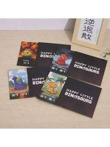 快乐小恐龙策略卡牌游戏，家庭聚会合作游戏卡牌，多人休闲派对游戏，家庭互动桌游，纸质材质 - 社交技能放松游戏，适合派对和节日 | 互动游戏卡牌桌游套装，适合派对和家庭聚会 - Happy Little Dinosaurs - 查看 3