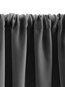 1pc Solid Color Blackout Curtain, Modern Minimalist Home Shading, Heat Insulation Kitchen Curtain, Suitable For Living Room, Bedroom, Kitchen, Home Decor, Room Decoration - Multicolor - View 6