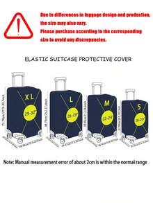 Custom 18-32" Elastic Luggage Cover, Personalized Photo Print, Dustproof Scratch-Resistant Travel Protector An Ideal Choice For Travel - Multicolor - View 8
