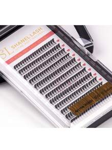 240 Stück Anime Spike Spitze Wimpern Fertig-Fächer Spitze Wimpern 0,07 D 8-15mm dunkel weich Manga Anime Wispy Spitze Laser Wimpernverlängerung Federform Flaum Flocke Wimpernhaare Brasilien Russland Volumen Wimpern