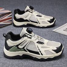 Men's New Fashion Breathable Mesh Sports Shoes, Thick Bottom, Non-Slip, Deodorizing, Round Toe Design, Casual Versatile Sneakers For Students, Campus, Outdoor, Work, Travel, Running