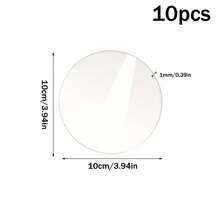 10pcs, Acrylic Round Table Mirror Trays For Weddings, Baby Showers, And Birthdays -10cm/15cm/20cm/25cm/30cm Circle Mirror Candle Plates For Home Table Centerpieces And Self-Adhesive Decorations Mirror Stickers Room Decor Home Decor Wall Decor Personalized Wall Stickers Mirror Wall Wall Mirror Mirror For Room Bathroom Decor Living Room Decor - Silver - View 17