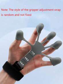1pc Creative Portable Five-Finger Trainer, Hollow Silicone Finger Puller, Vein Trainer, Adjustable Grip, Exercise Hand Grip Strength, Suitable For Physical Exercise, Sports Fitness, Instrument Training, Gym - Multicolor - View 11